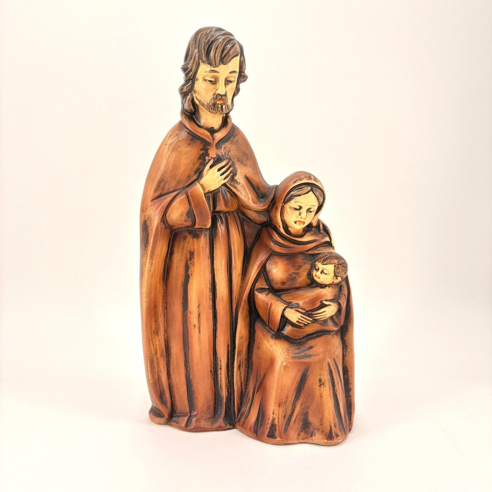Vintage‎ Holy Family Nativity Figurine Jesus 60s Japan Resin Mary Joseph